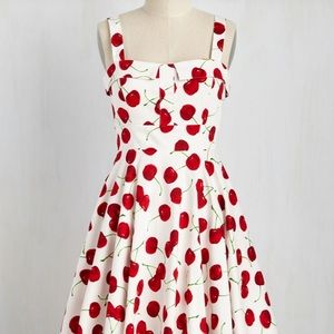 Cute Retro Rockabilly cherry minidress, size small